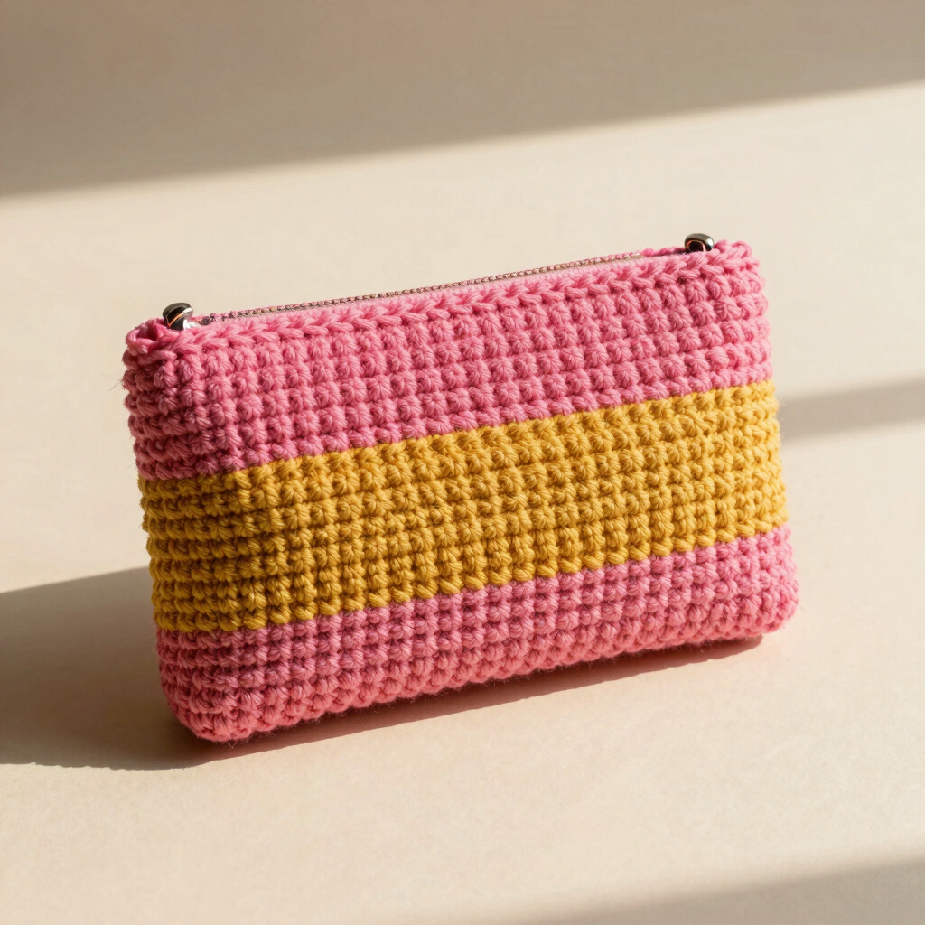 Kontrast-Clutch 'Colorblock'