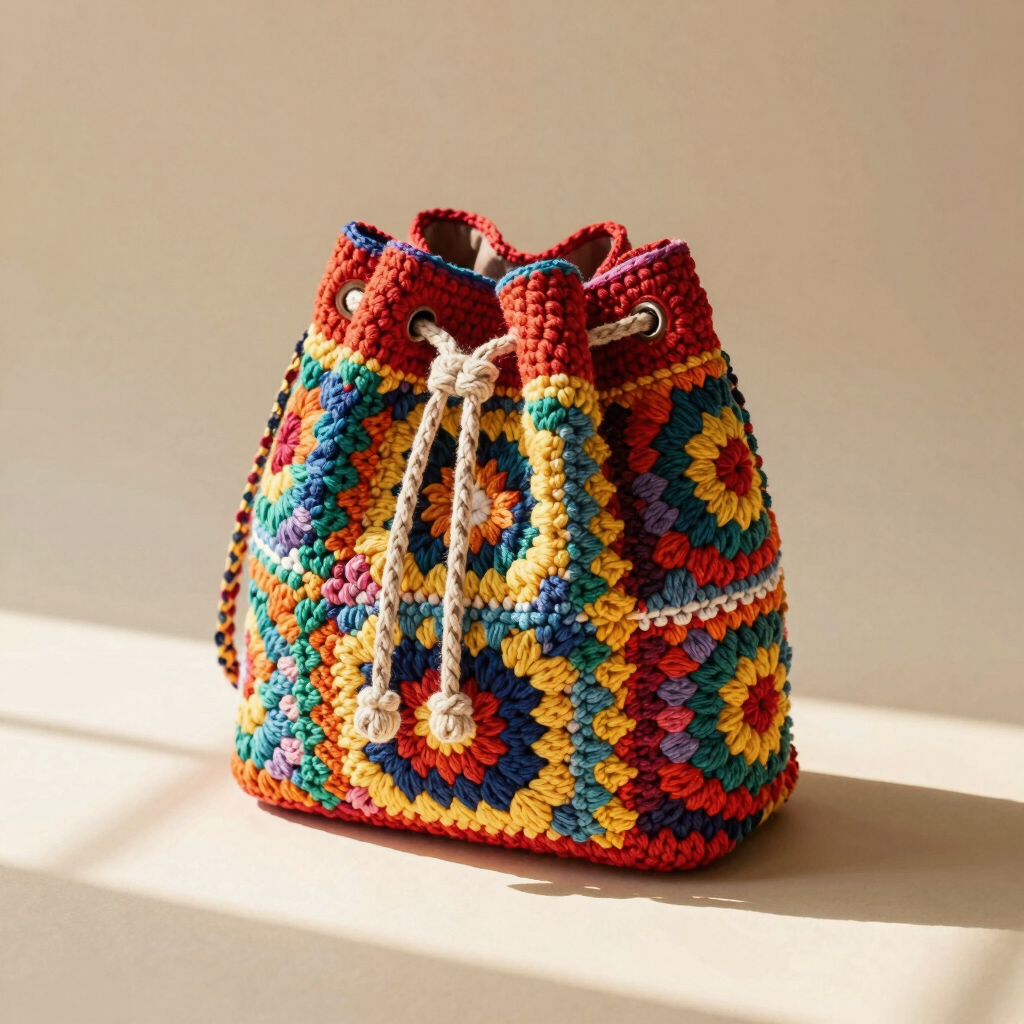Bunte Beuteltasche 'Kaleidoskop'