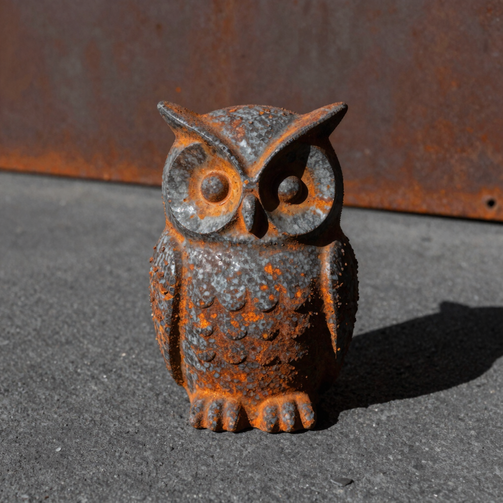 Ironwood Sentinel Resin Owl