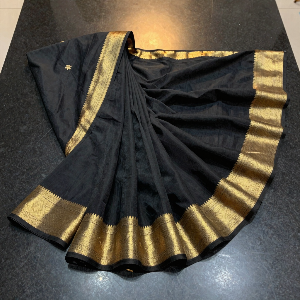Noire Gold Brocade Saree