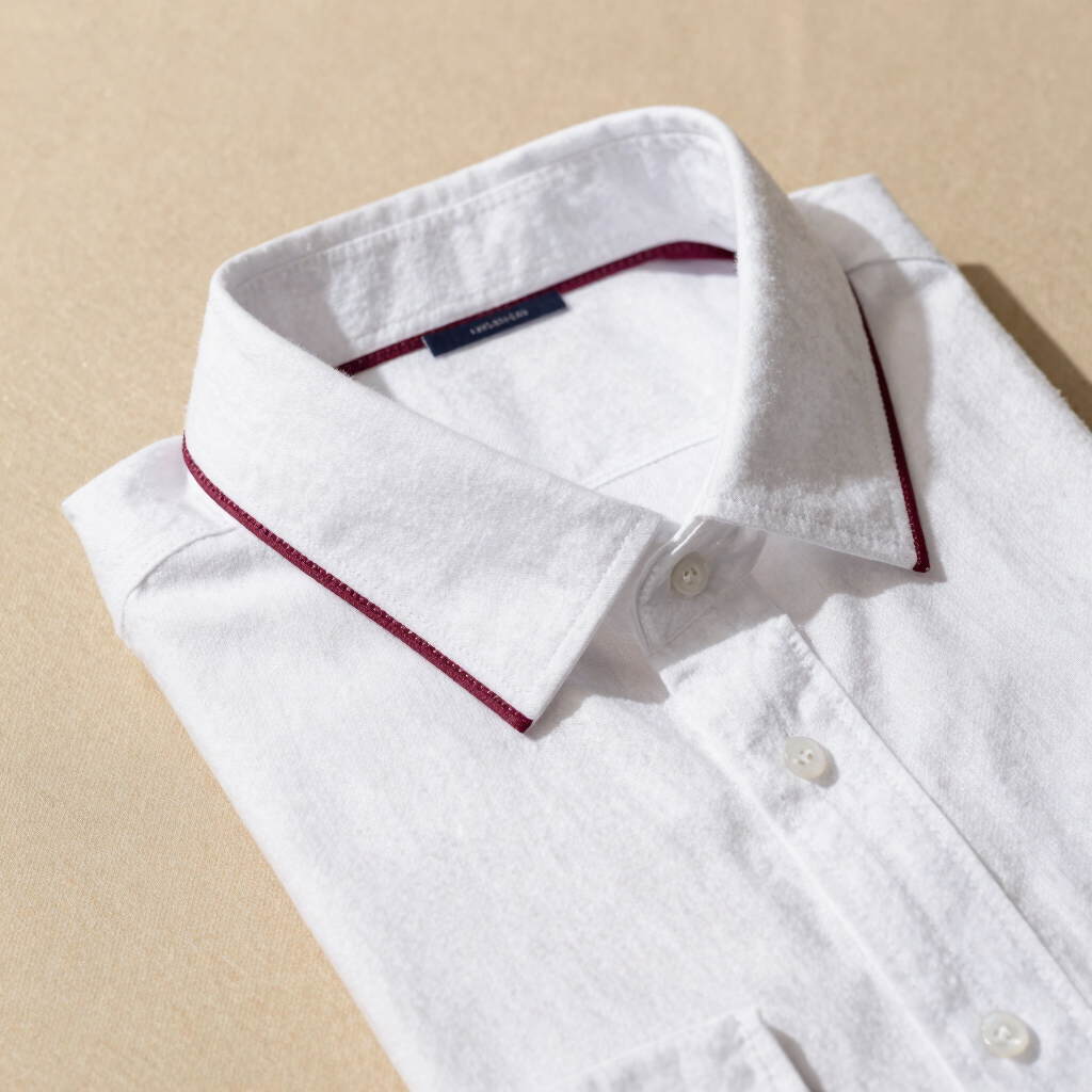 Structural Border Linen Shirt