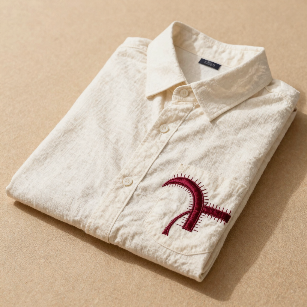 Linear Arch Embroidered Shirt