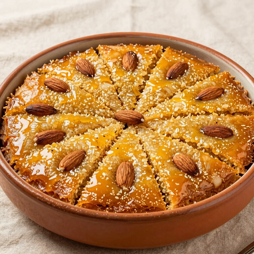 Sweet Basbousa Semolina Cake