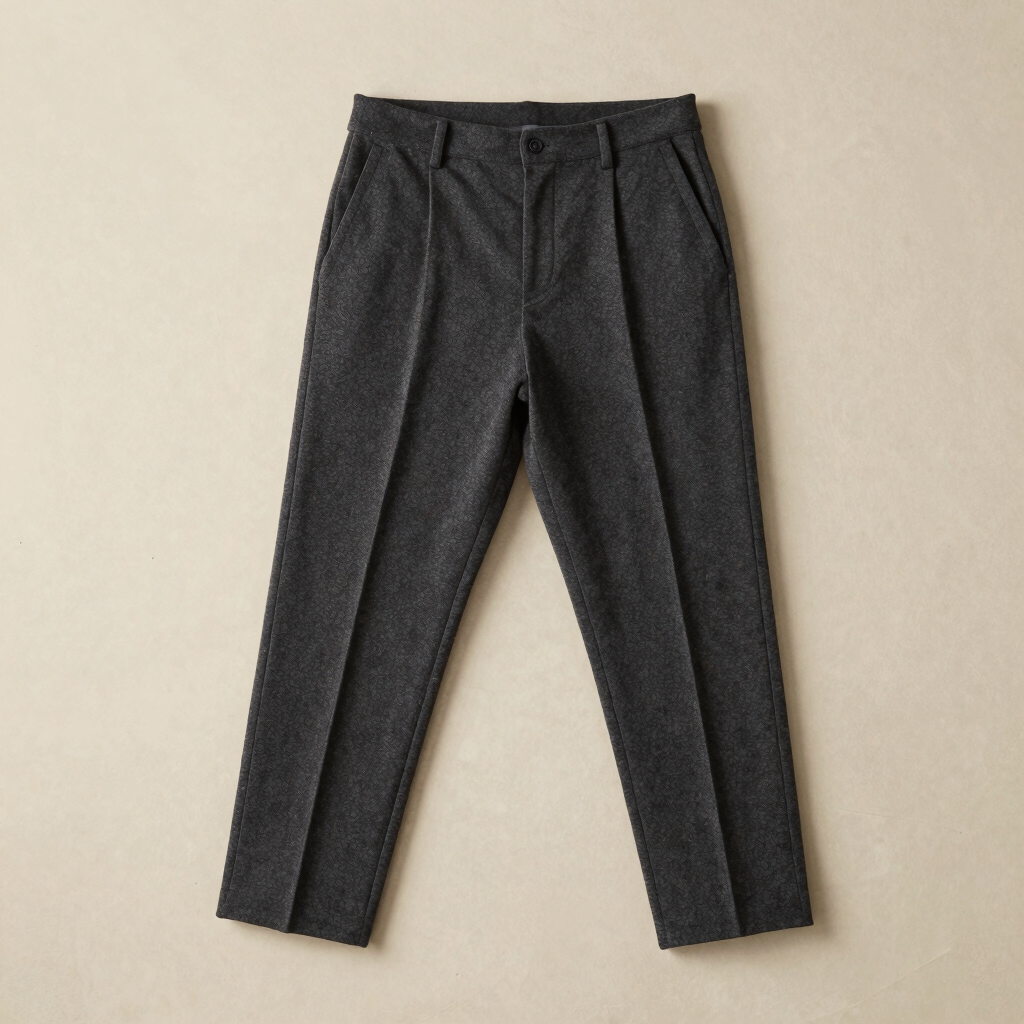 Pleated Merino Wool Trouser