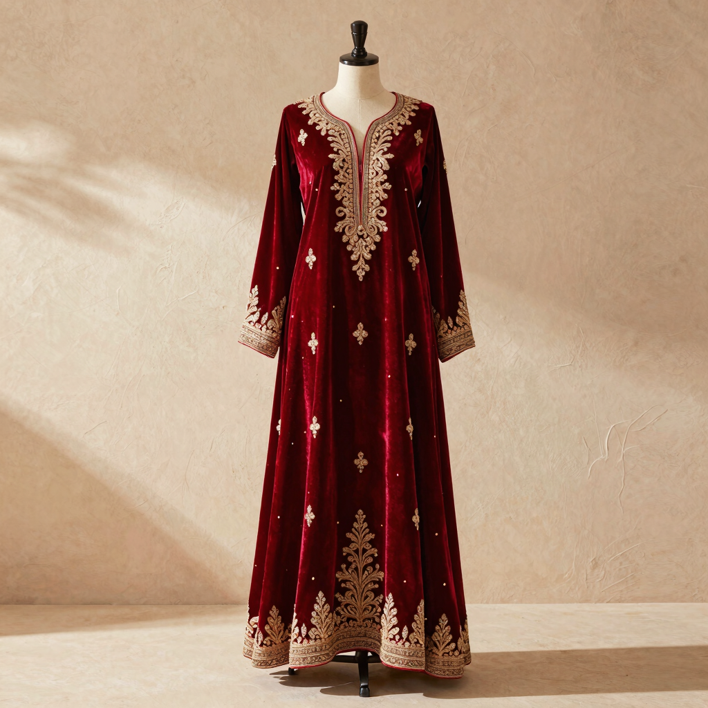 Hürrem Kadife Bindallı Kaftan
