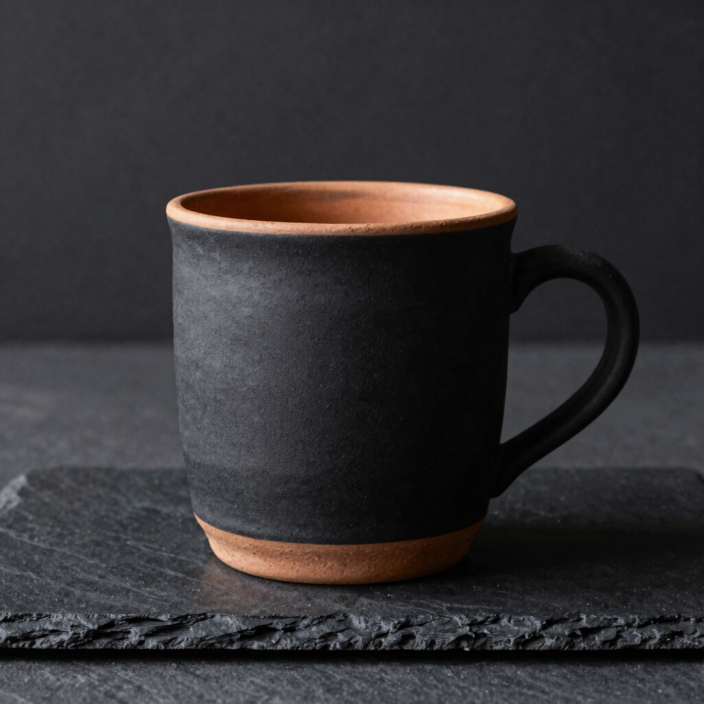 Unglazed Terracotta-Rim Mug