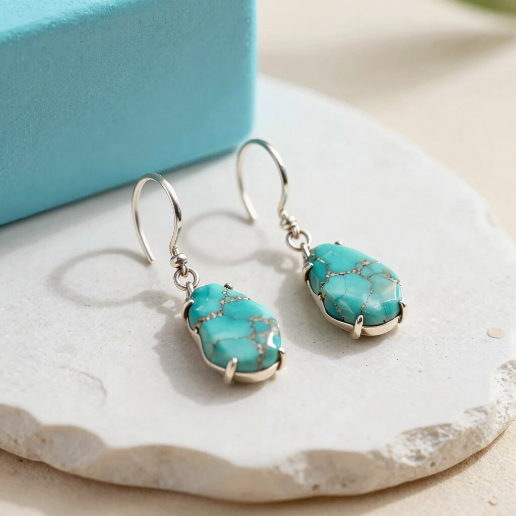 Mirage Turquoise Drop Earrings