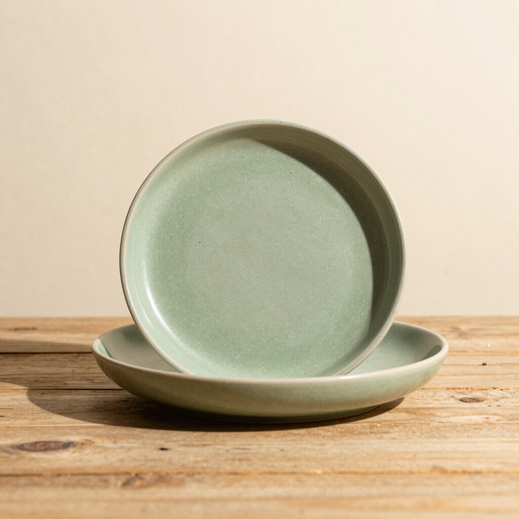 Sage Speckled Lunch Plate