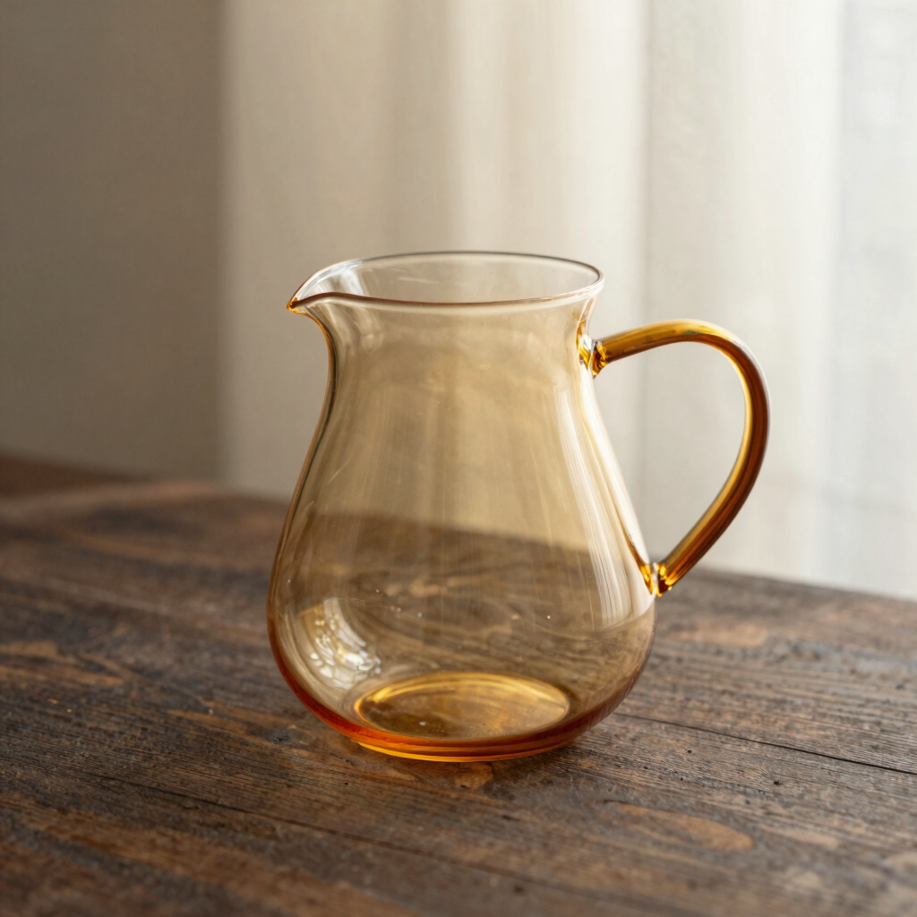 Amber Glass Pour-Over Carafe