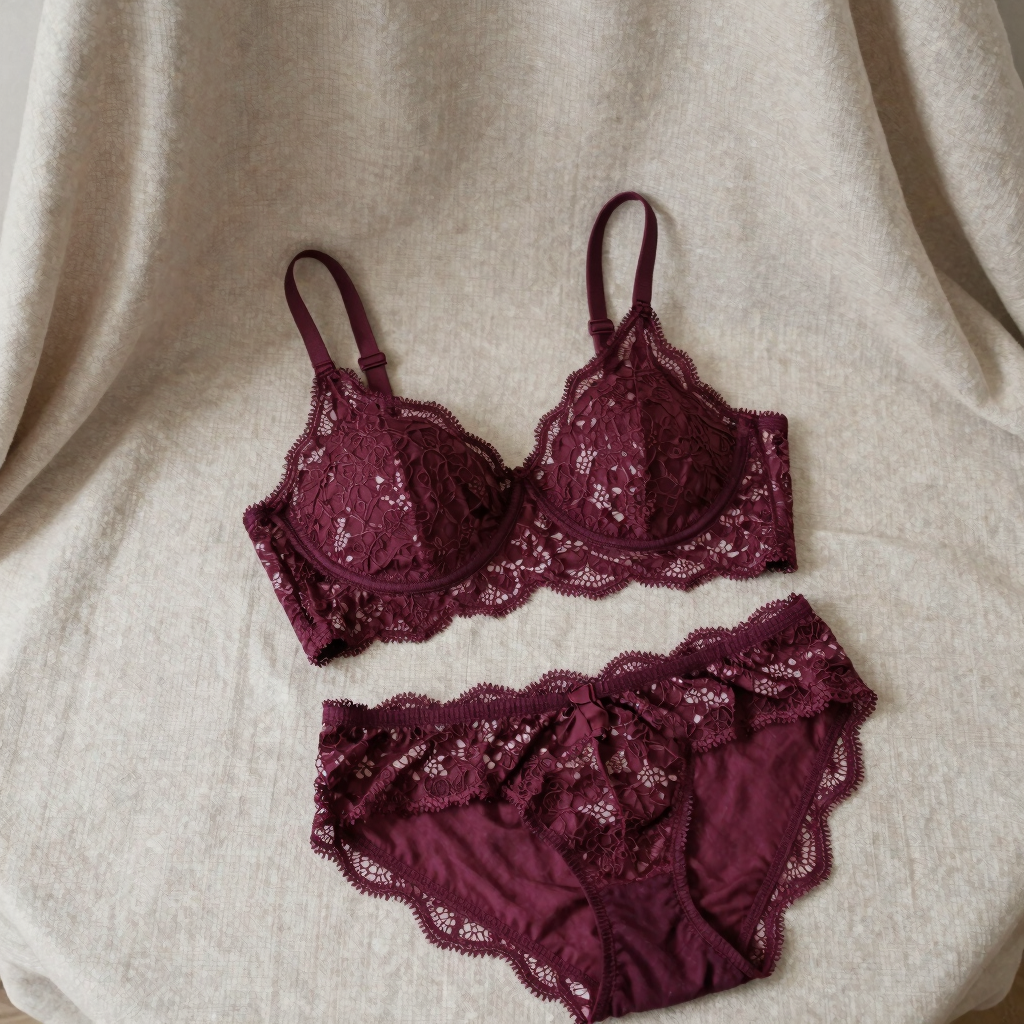 Ji-Ah Imported Lace Bralette Set