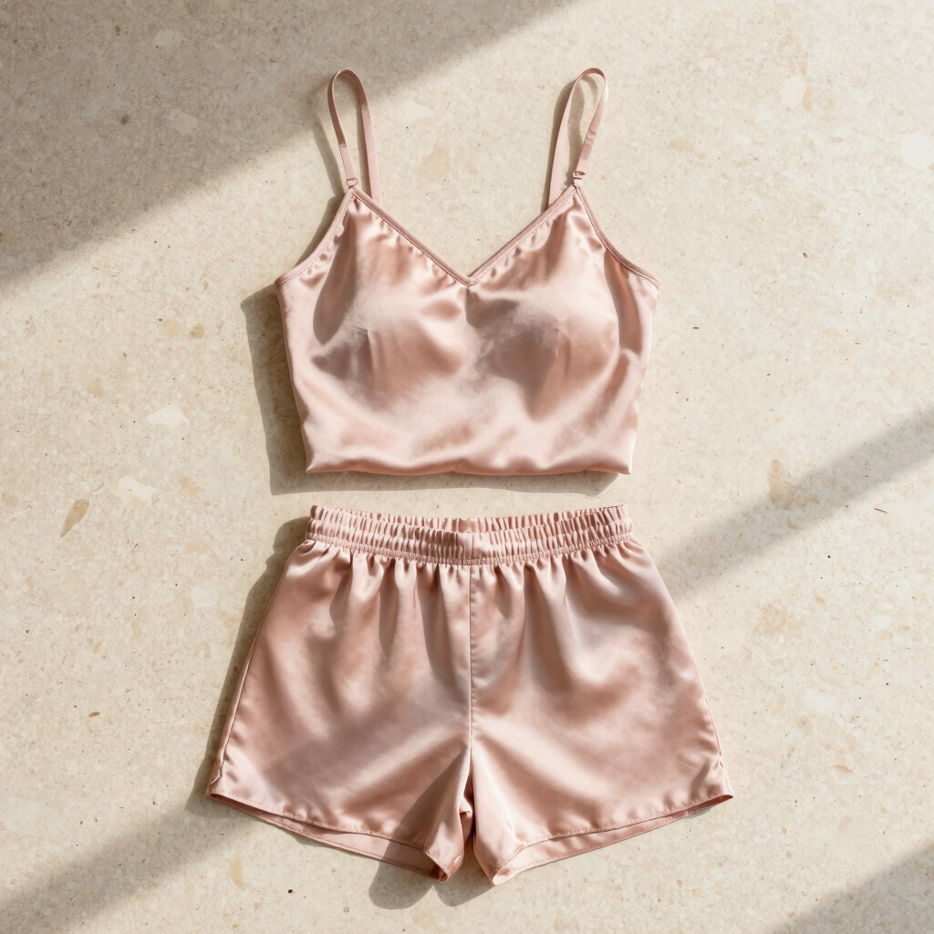 Eun-Ji Sleeveless Satin Set