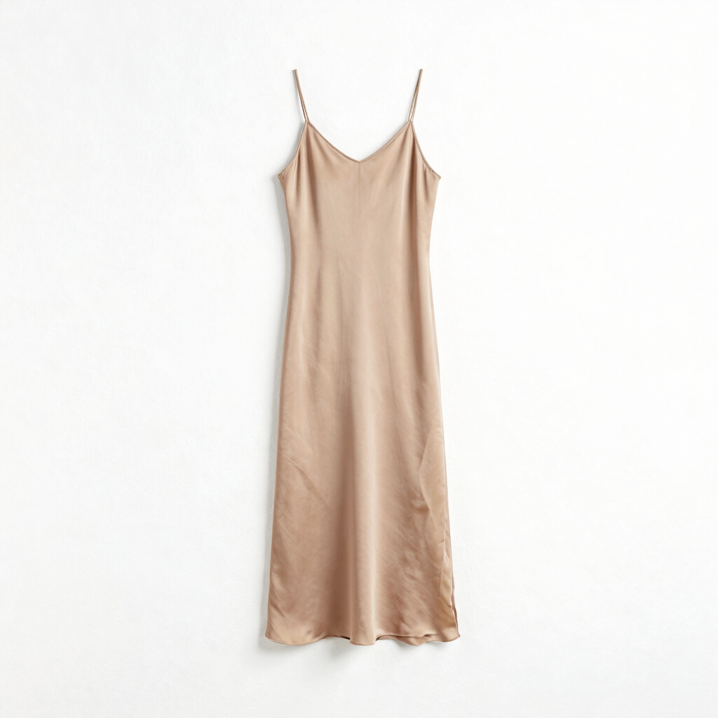 Vestido Largo Minimal de Seda