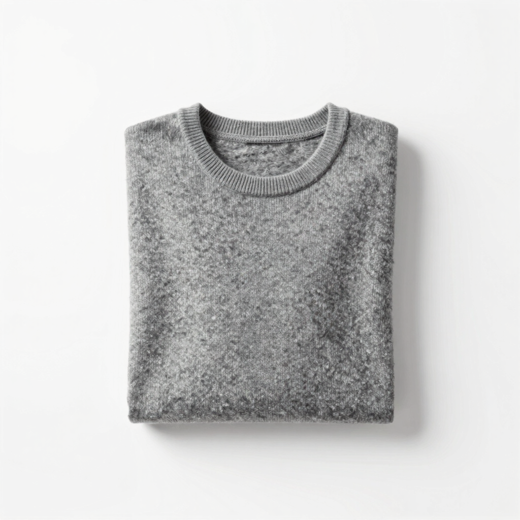 Jersey de Cachemira Gris Ceniza