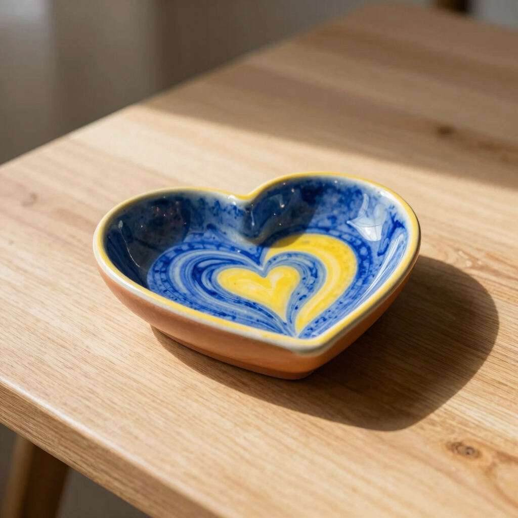 Terracotta Swirl Trinket Dish