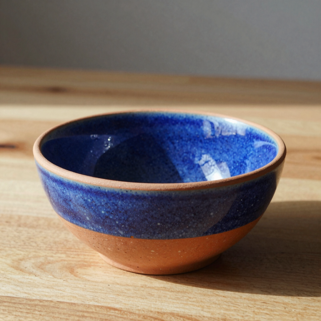 Cobalt Splatter Breakfast Bowl