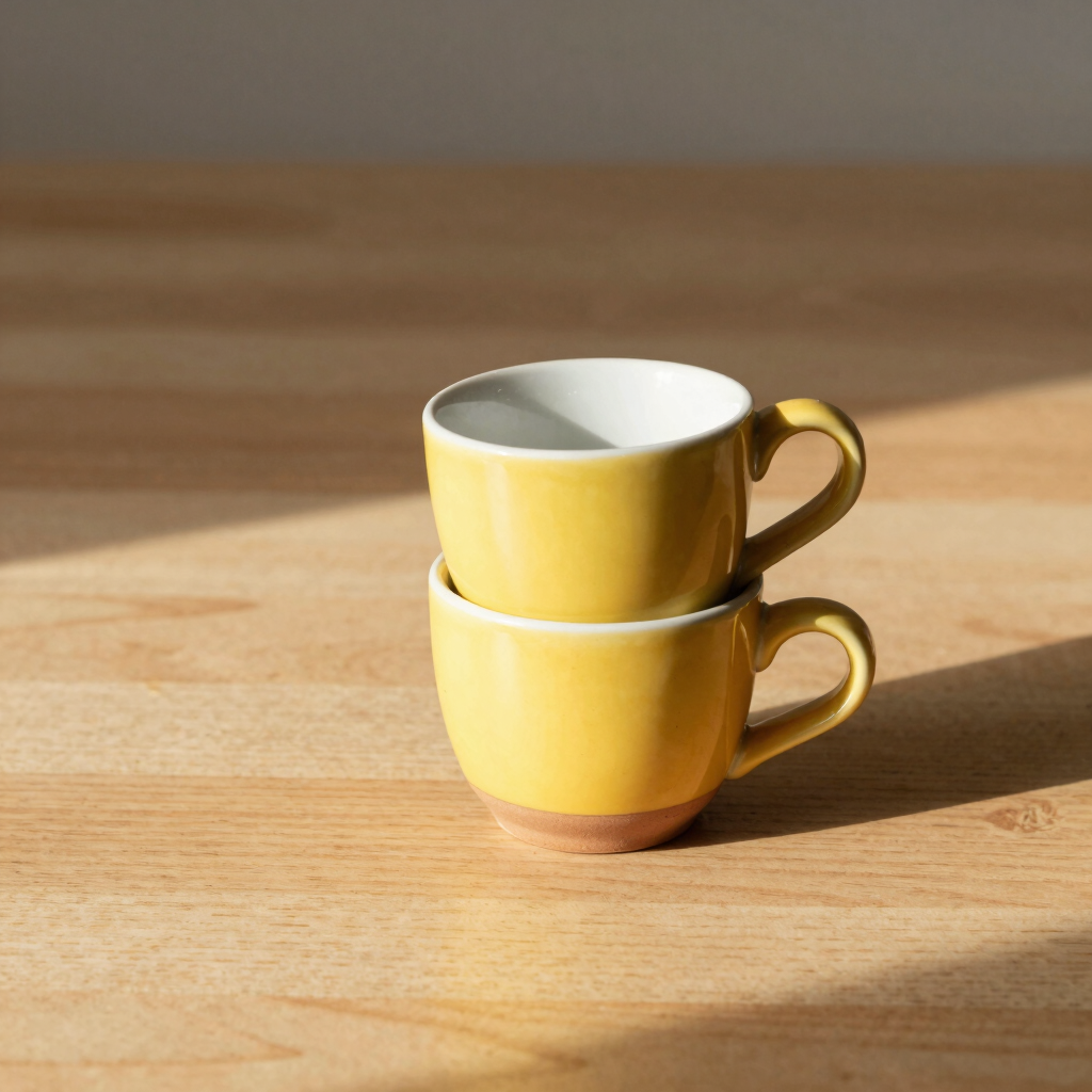 Sunny Yellow Espresso Cup Set