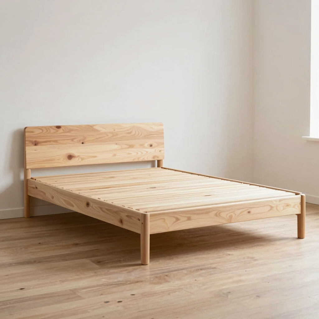 Driftwood Platform Twin Bed