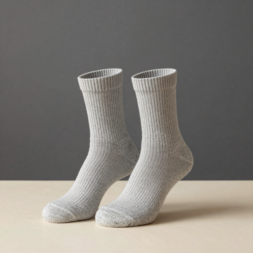 Ribbed Merino Wool Lounge Socks