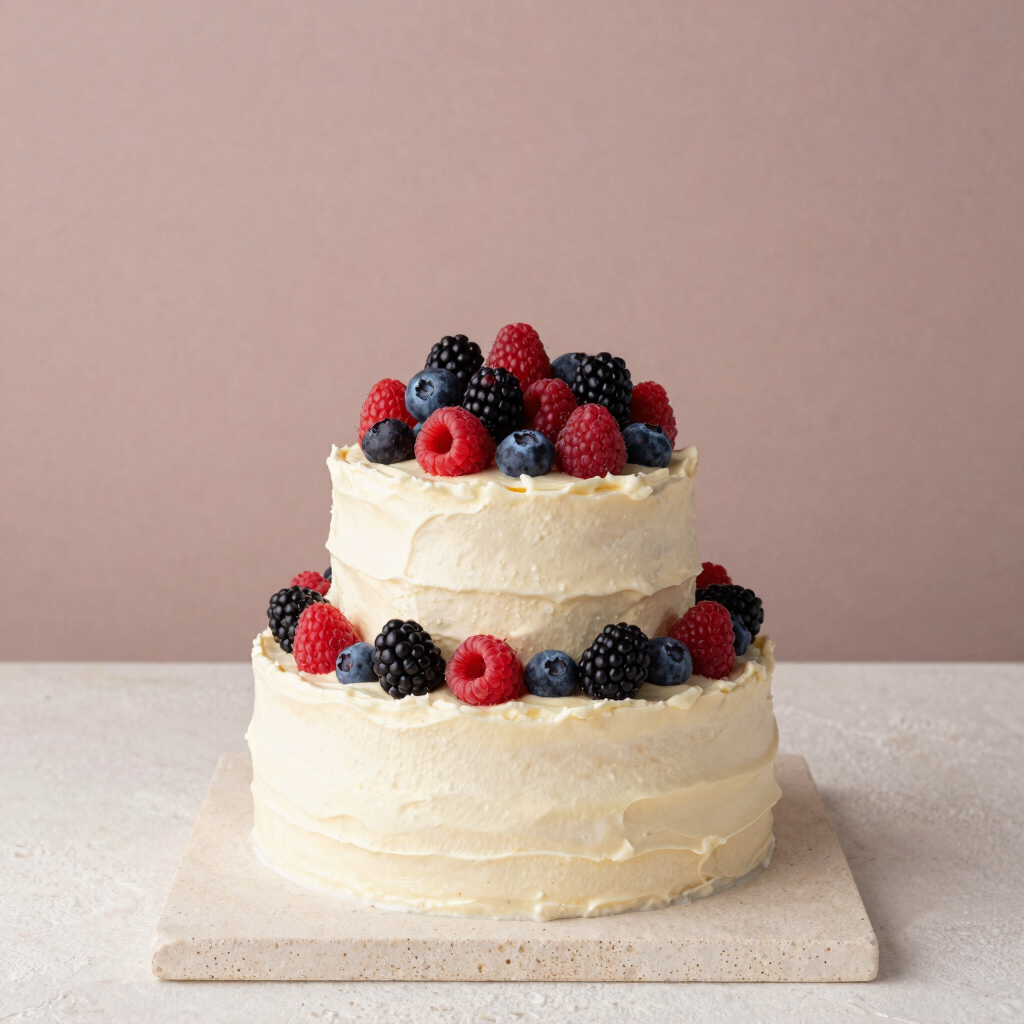 Bolo de Aniversário Frutas Vermelhas