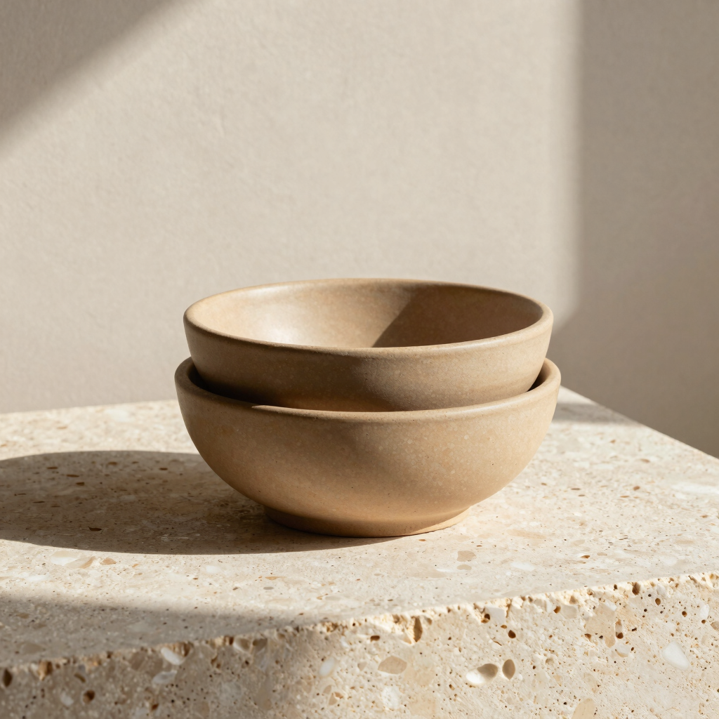 Matte Clay Nesting Bowls