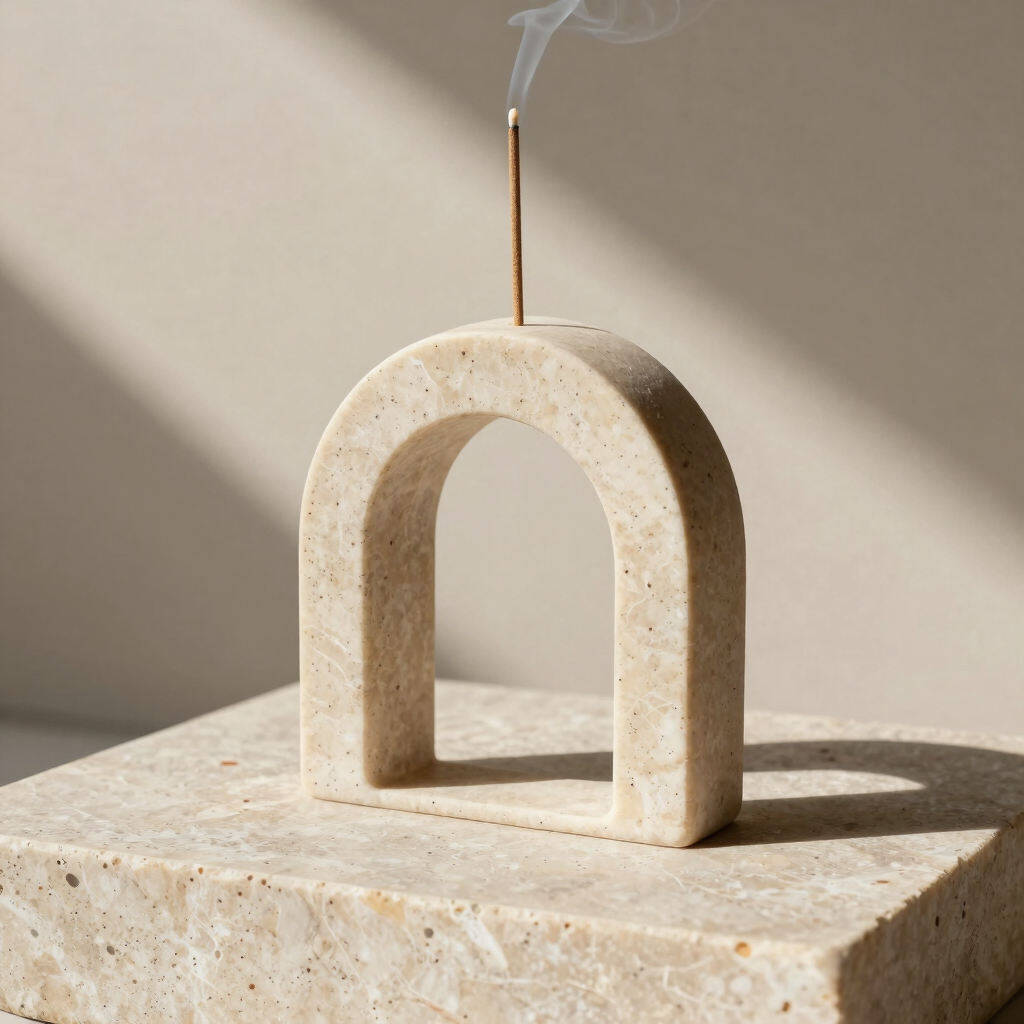 Travertine Arch Incense Holder