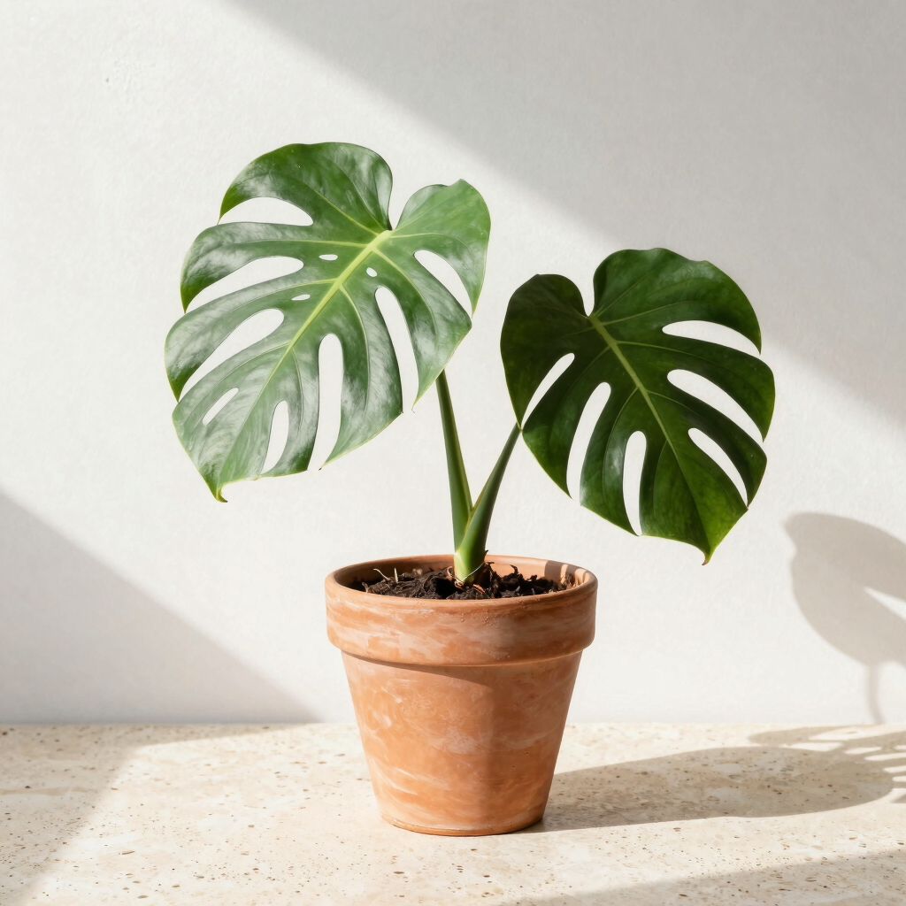 Coastal Monstera & Terracotta Combo