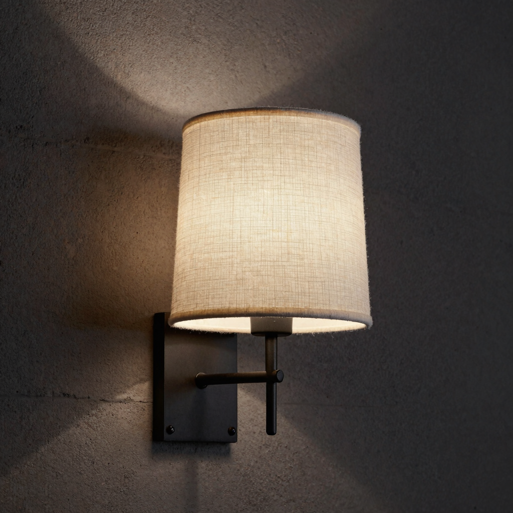 Tapered Linen Wall Sconce