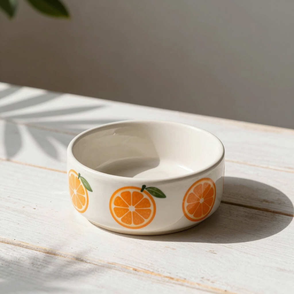 Sunny Citrus Ceramic Bowl