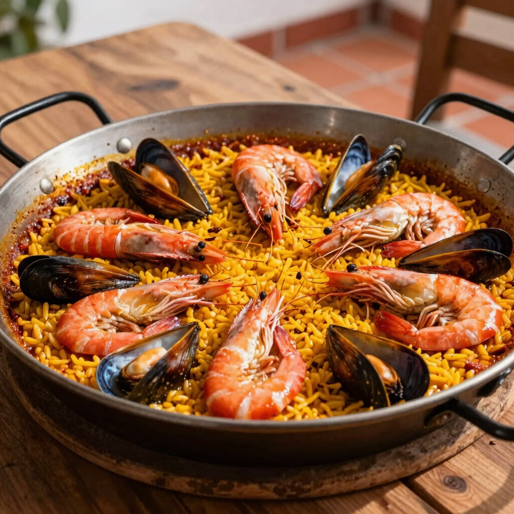 Traditional Seafood Paella Masterclass