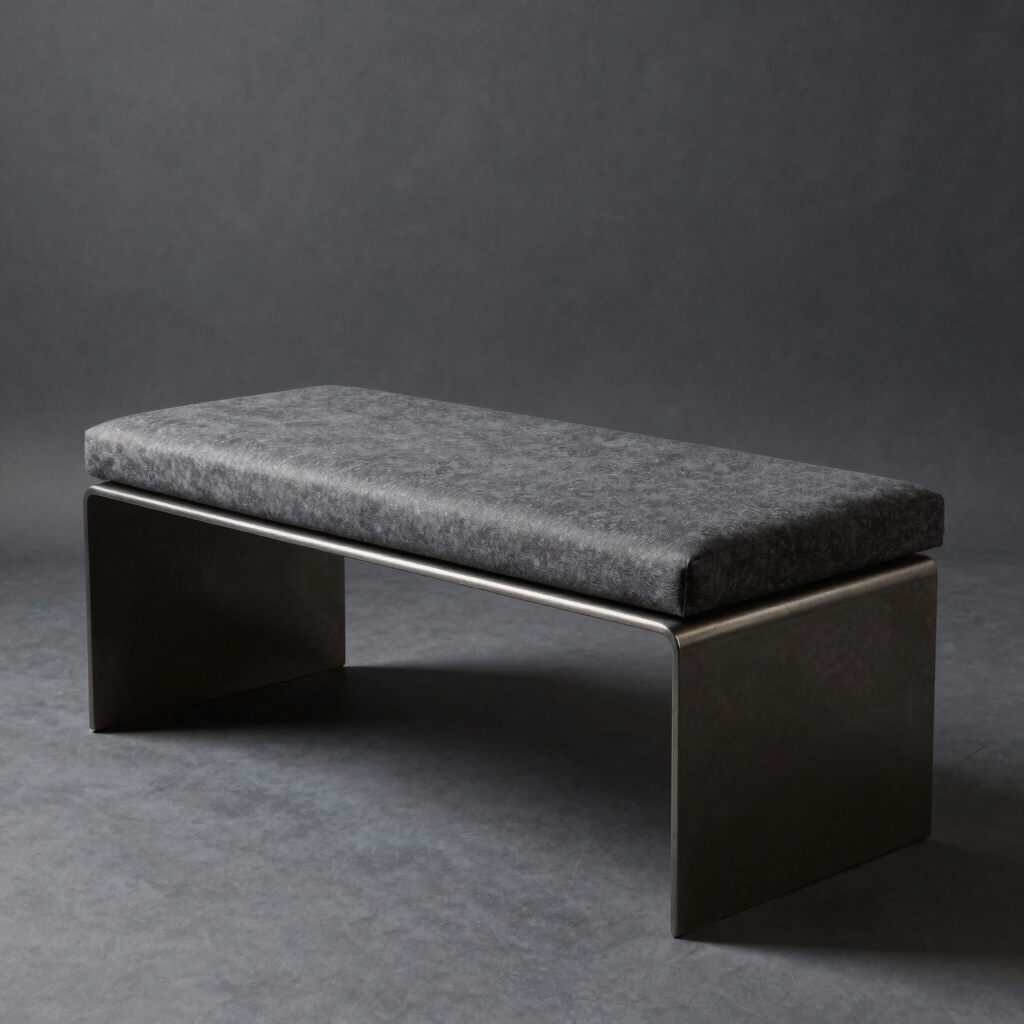 Modular Steel Ottoman Bench