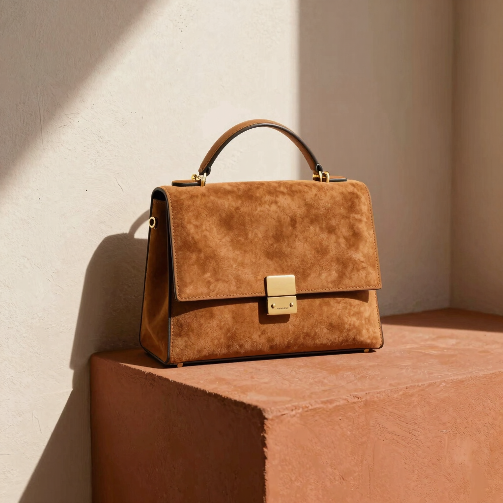 The Zenith Suede Box Bag