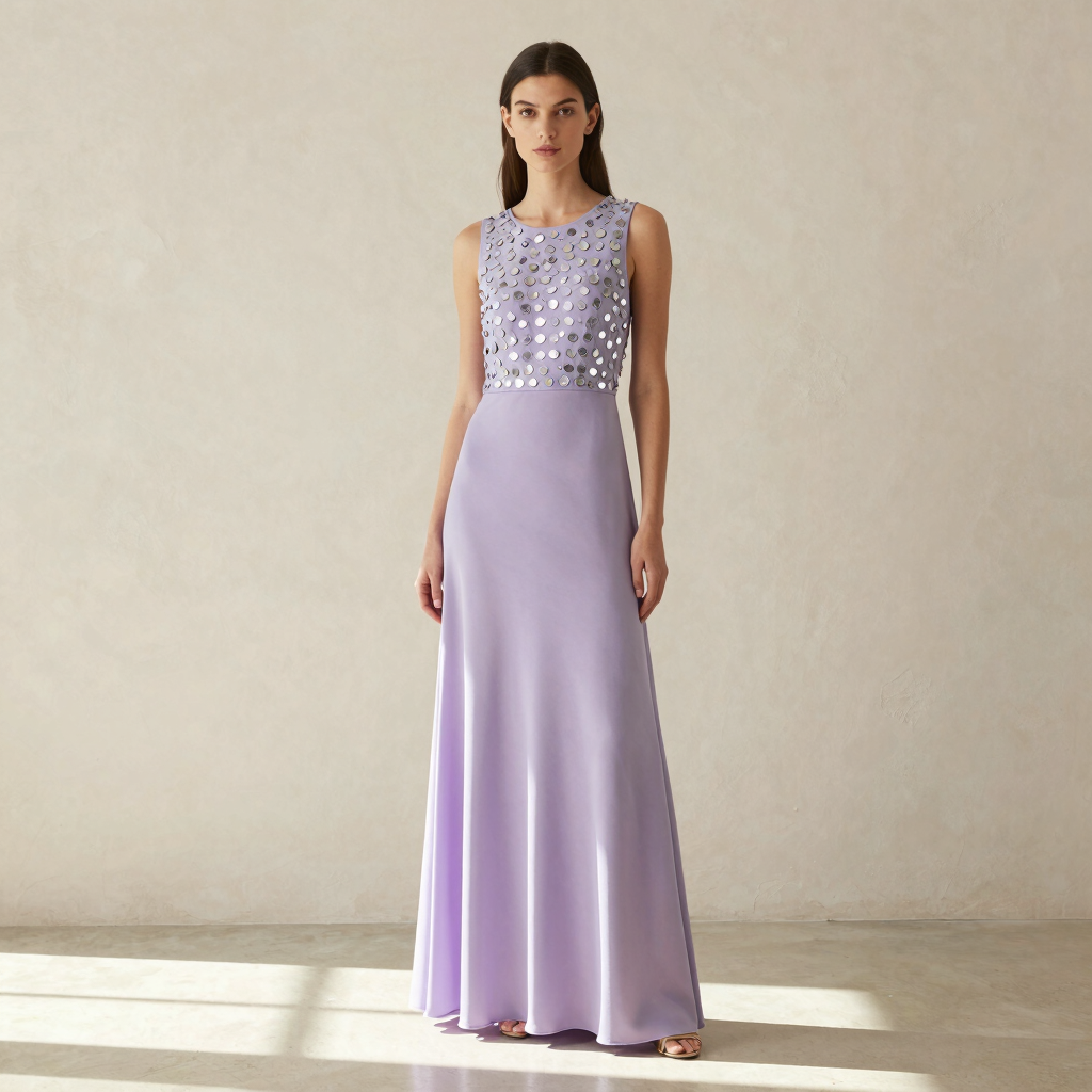 Yasmin Lavender Georgette Pret