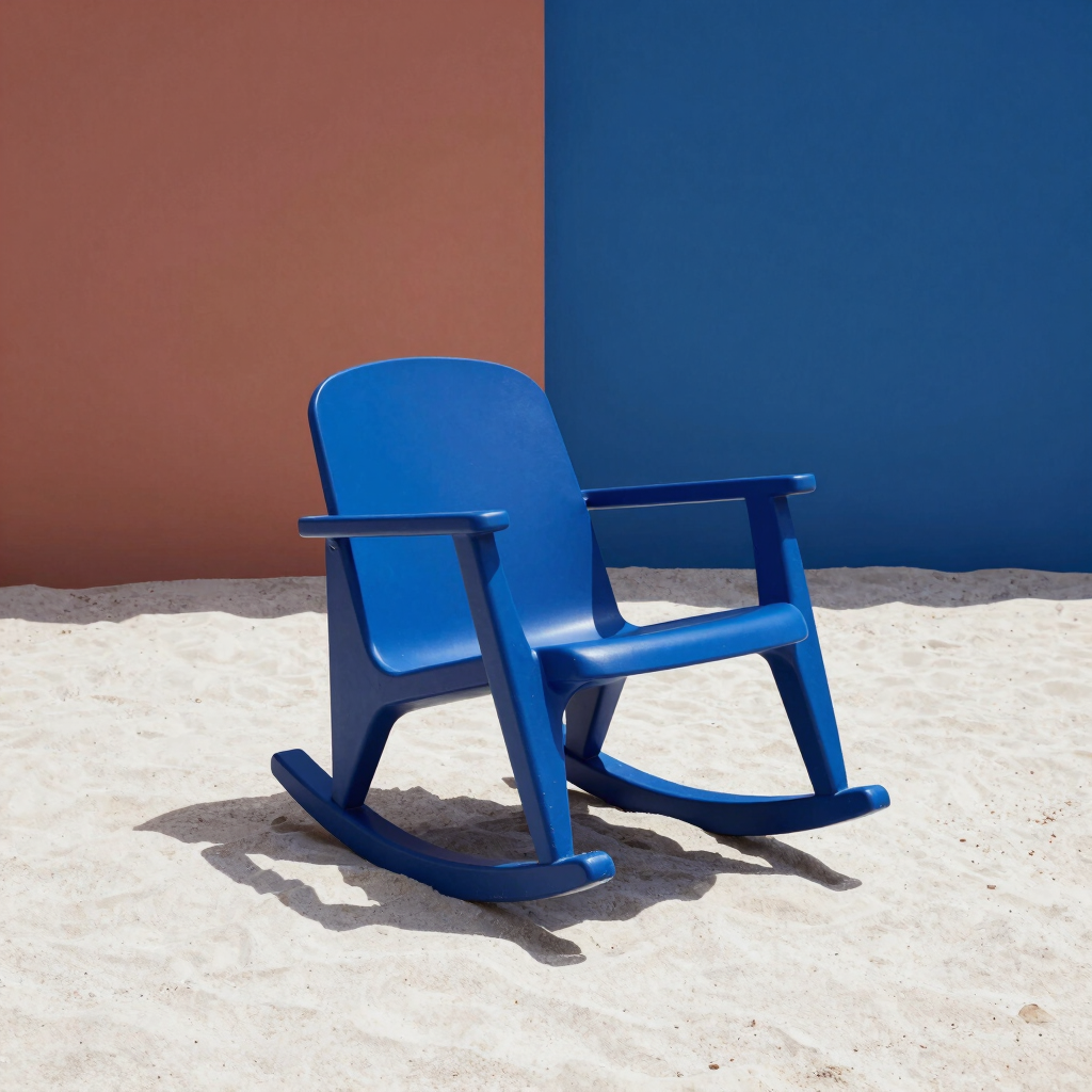Solis Rocking Chair in Cobalt