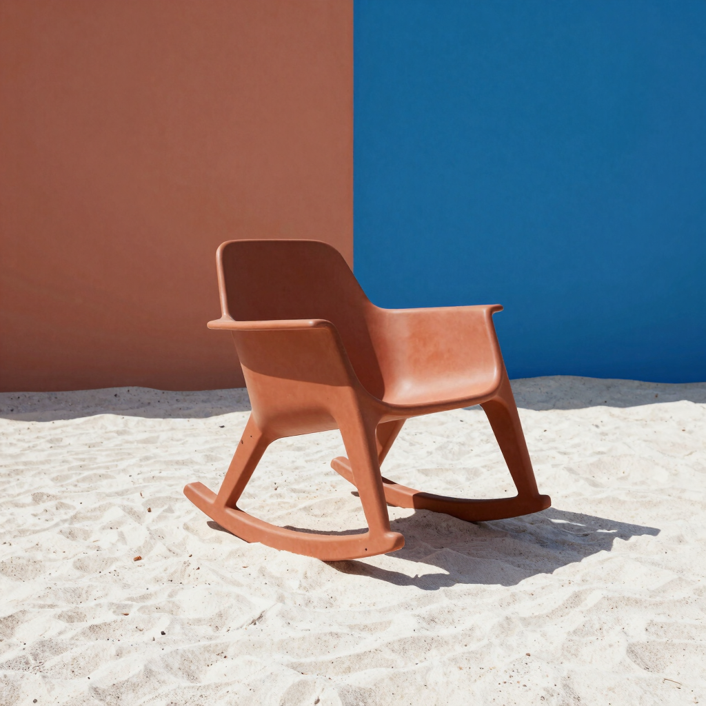 Solis Rocking Chair in Terracotta