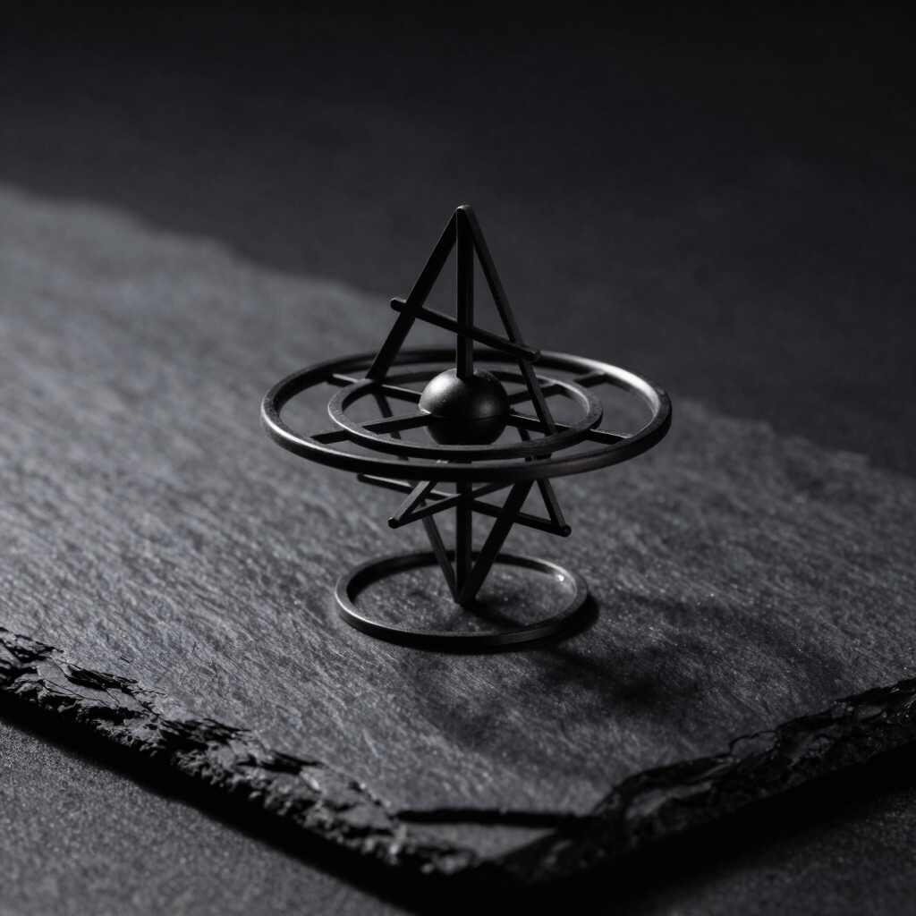 Kinetic Gyroscopic Desk Sculpture
