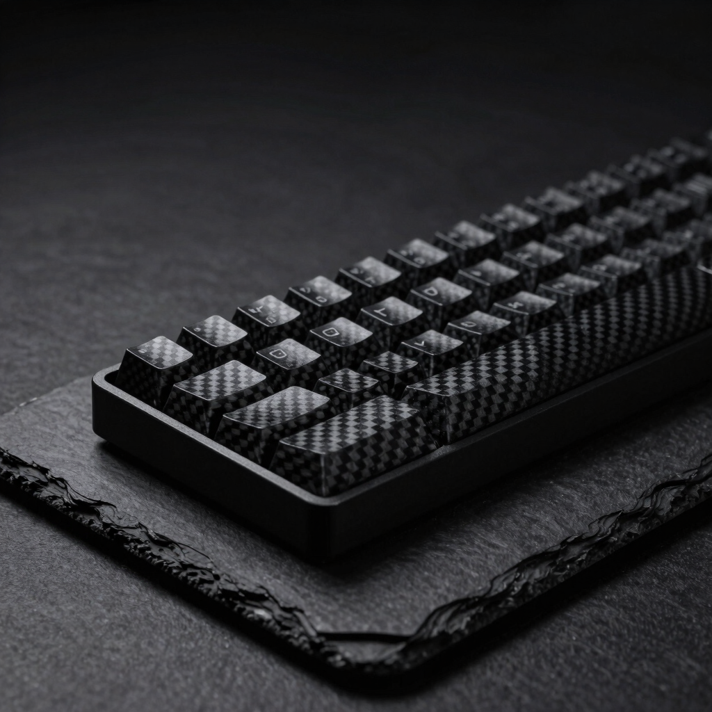 Carbon-Fiber Mechanical Keyboard Case