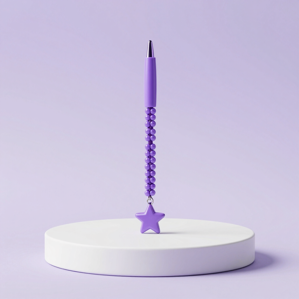 Amethyst Star Beadable Pen