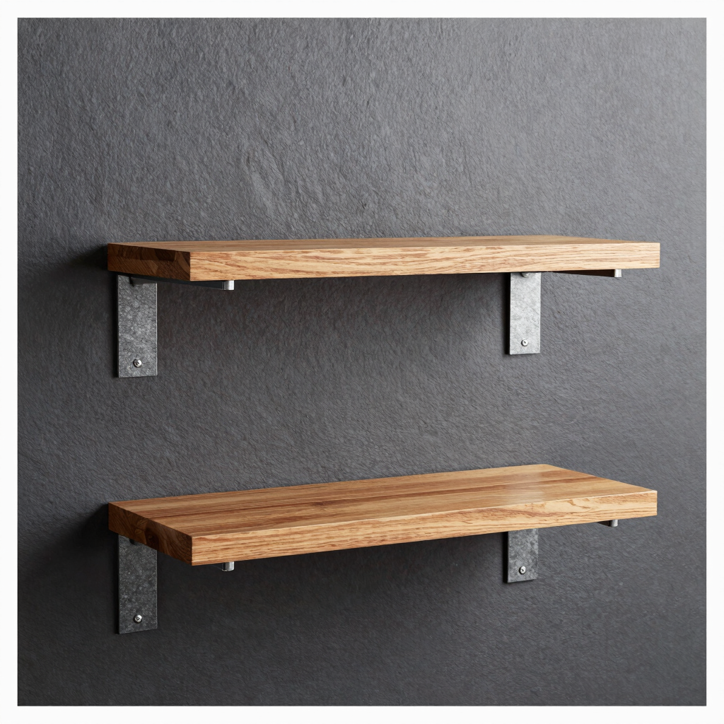 Linear Dual-Tier Wall Shelf