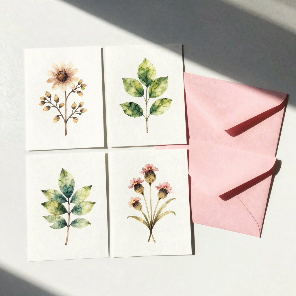 Garden Party Watercolor Note Card Set
