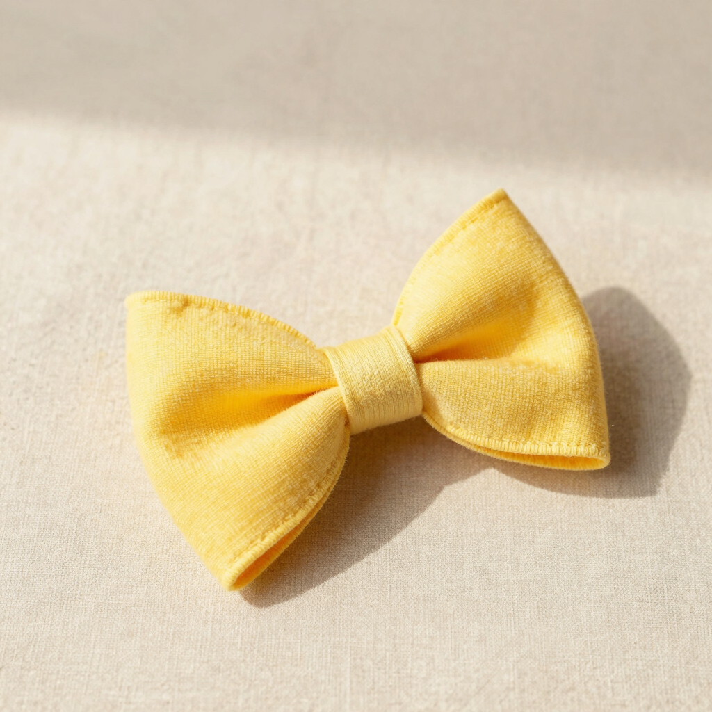 Laço de Algodão Doce Amarelo