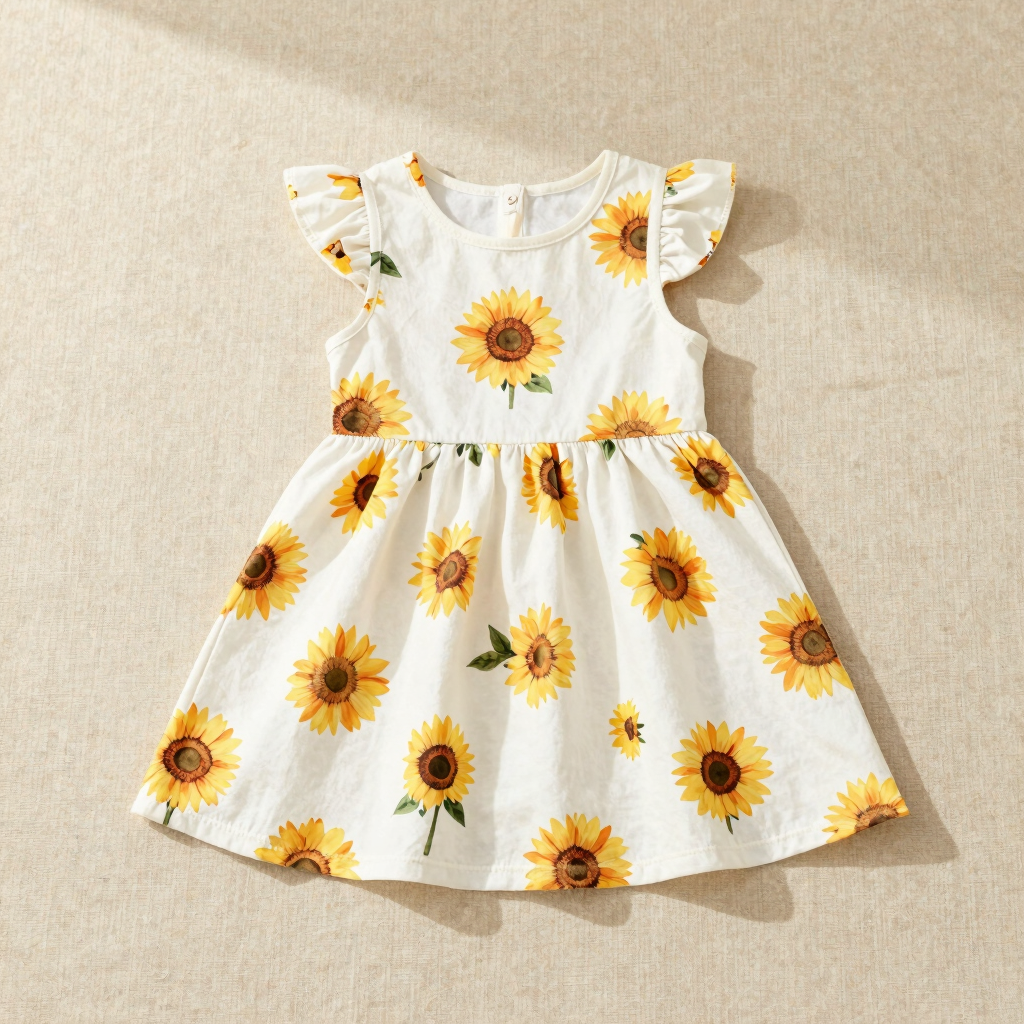 Vestido de Algodão Girassol