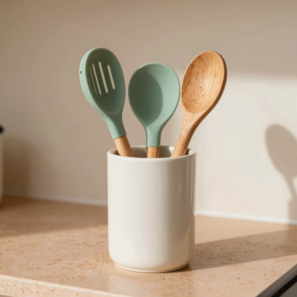 Conjunto de Utensílios de Cozinha em Silicone