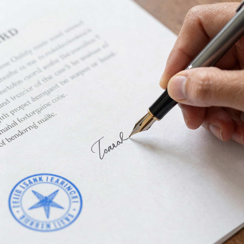 Notarial and Power of Attorney Signing