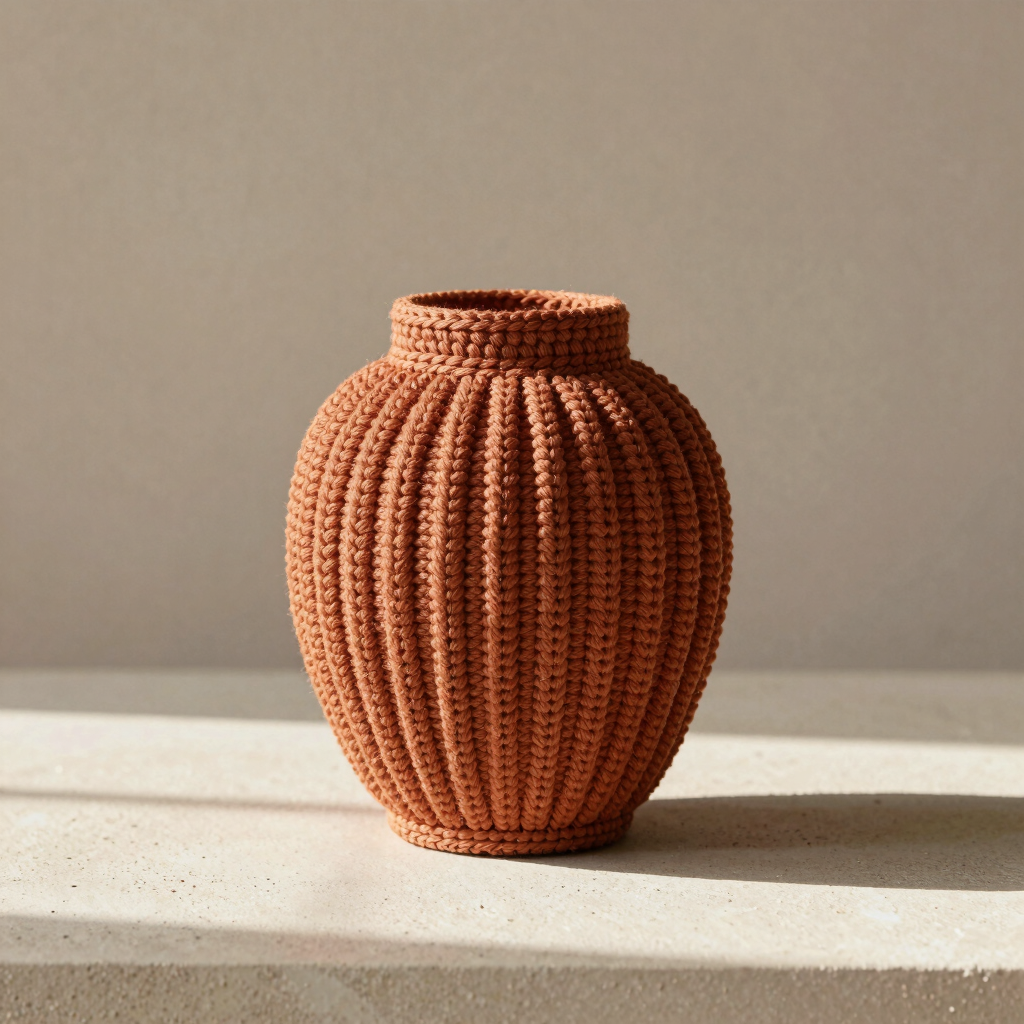 Terracotta Totem Vase Cover