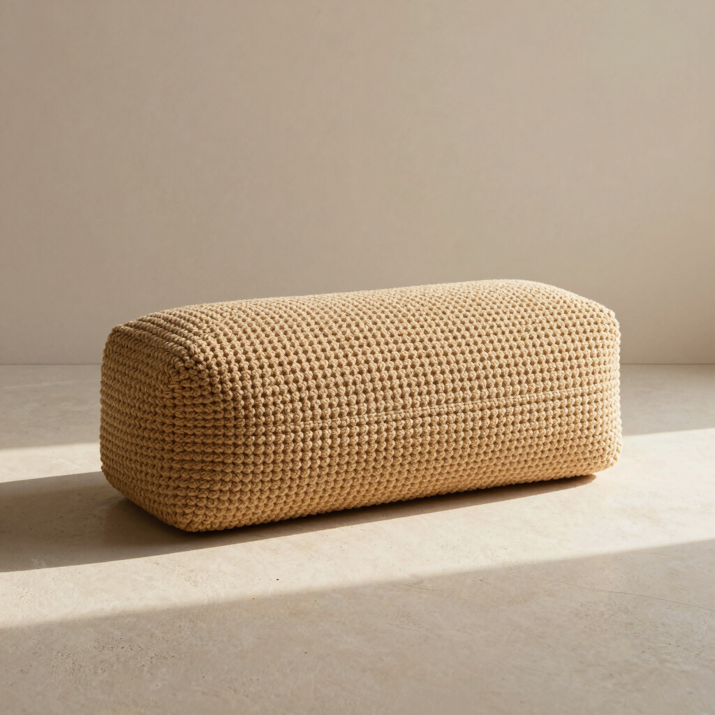 Sand Geometric Pillar Cushion