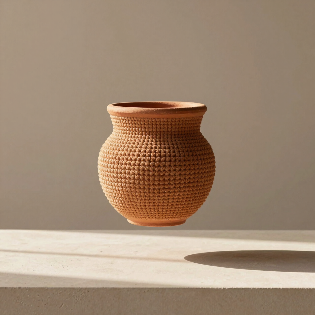 Terracotta Hanging Vessel Basket