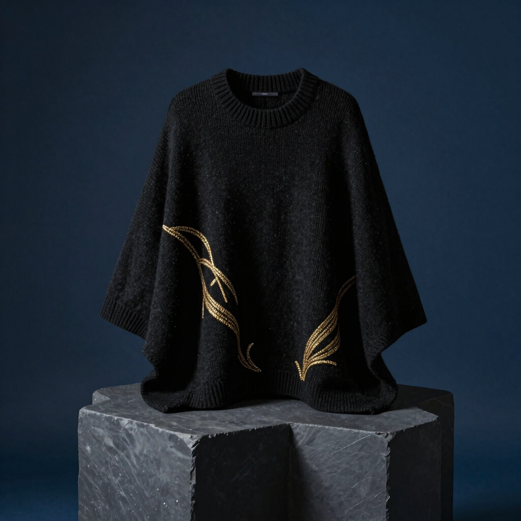 Signature Custom-Embroidered Capelet