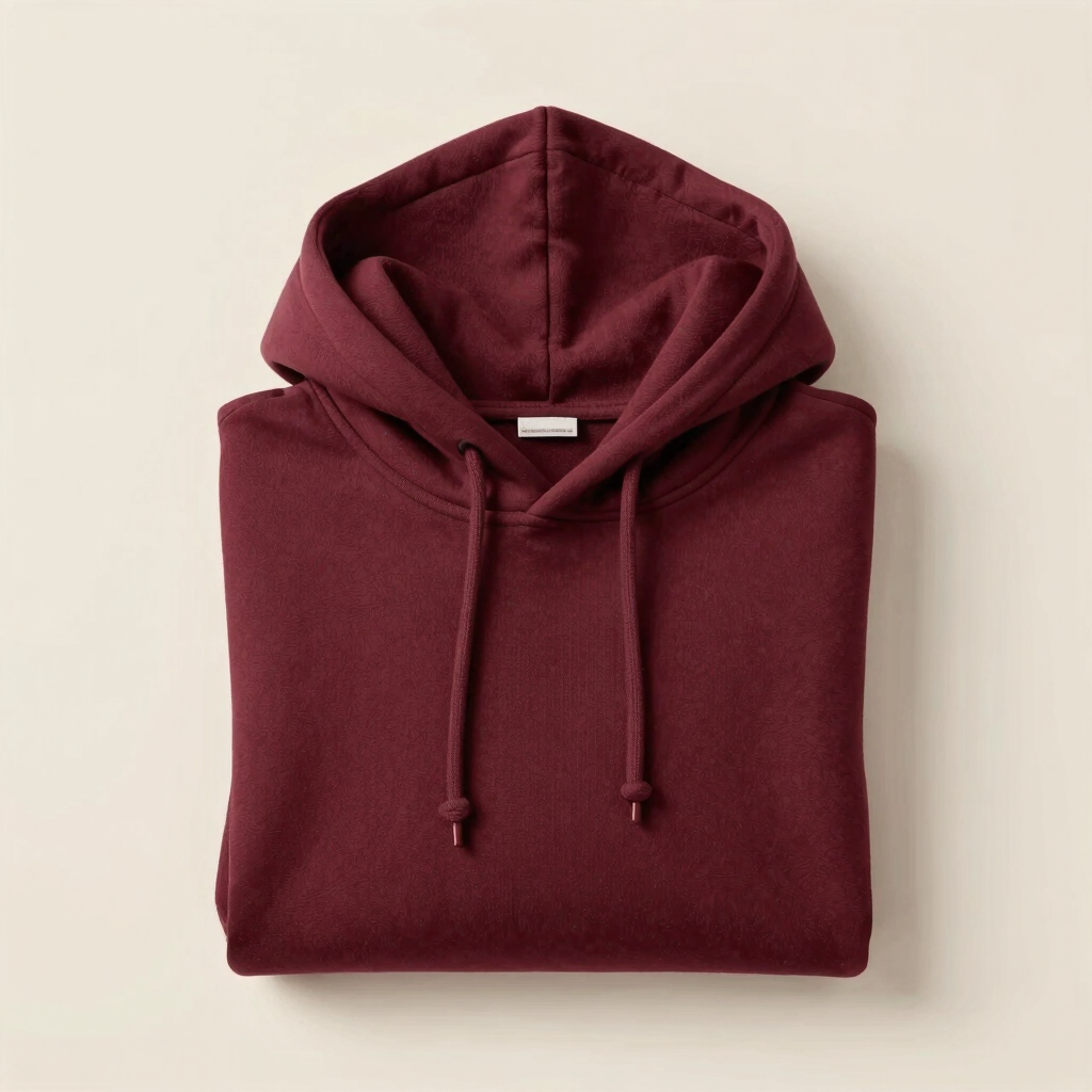Sudadera Cozy de Gatito en Color Baya