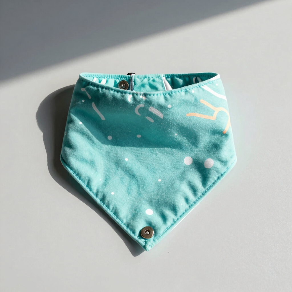 Bandana Reversible Turquesa Alegre