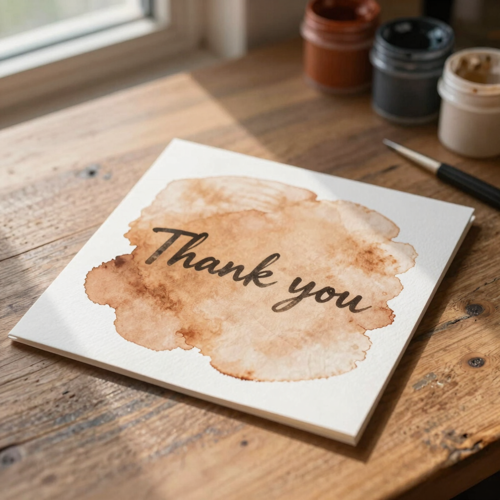 Ochre & Clay Thank You Card